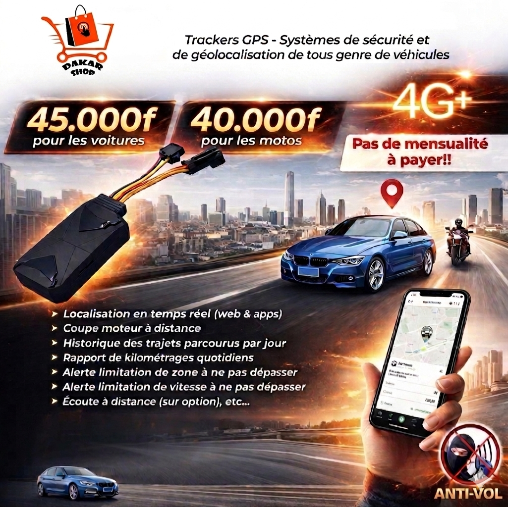 Traceur GPS avec coupure moteur à distance & micro intégré